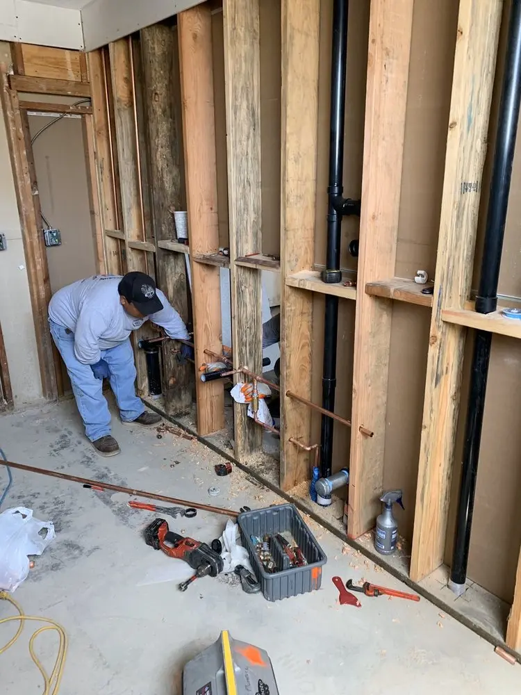 Commercial rough-in plumbing for Water Heater Replacement in Medical Lake